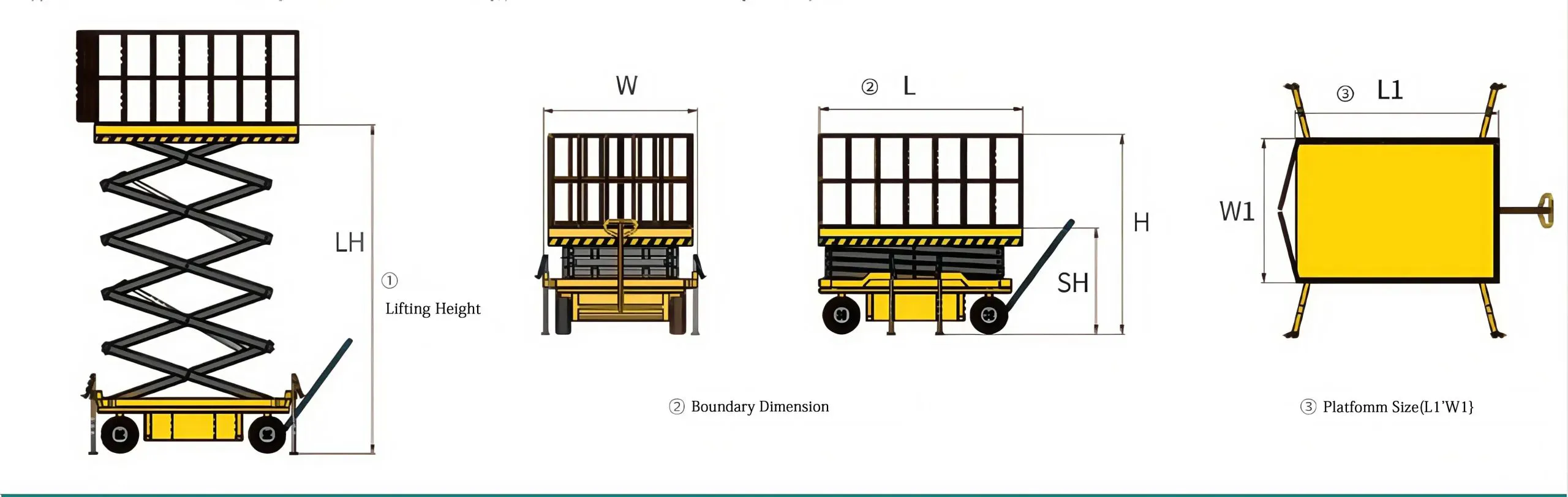 Trailer Mobile Scissor Lift Platform